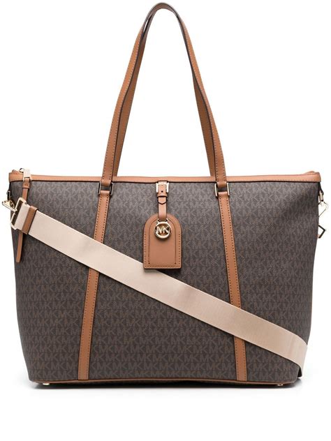 michael michael kors heritage large logo tote bag|Michael Kors outlet clearance bags.